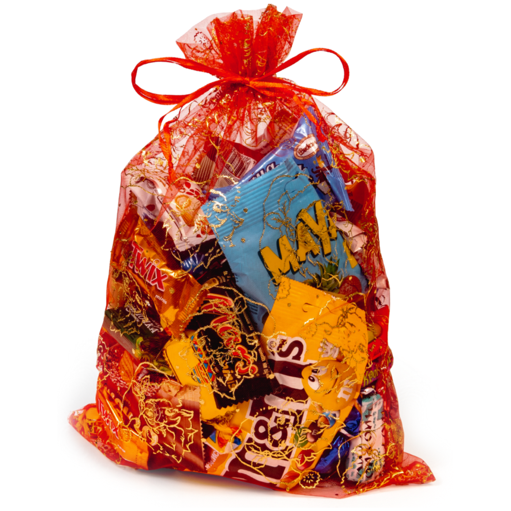 Органза красный большой