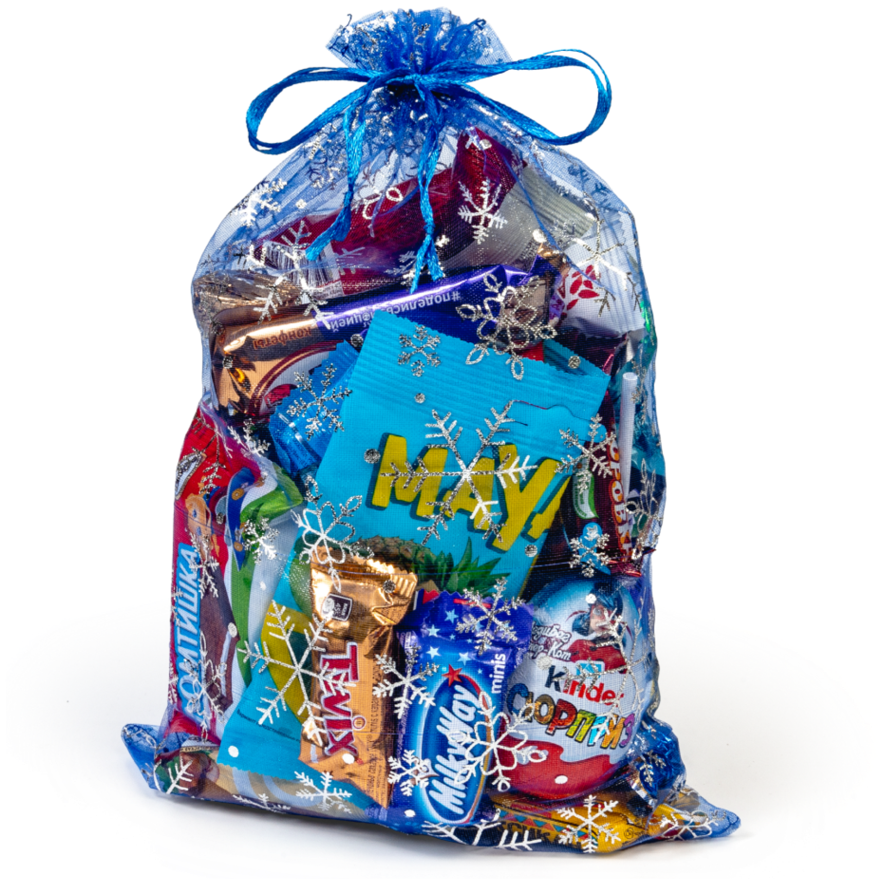 Органза синий большой