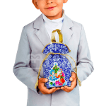 Поздравление синий