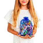 Органза синий малый