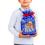 На санях синий большой
