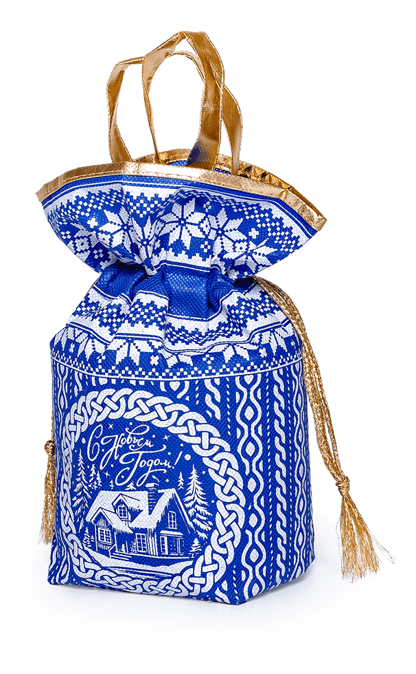 Уютная зима синий